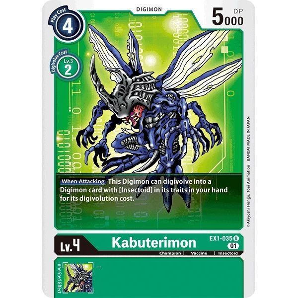 Image for Kabuterimon (EX1-035 U) (EX01) - Digimon Card Game