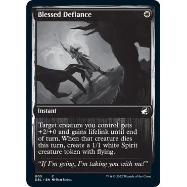 Image for Blessed Defiance (5) (DBL) - Magic: The Gathering