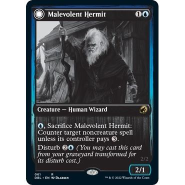 Image for Malevolent Hermit (61) (DBL) - Magic: The Gathering