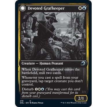 Image for Devoted Grafkeeper (218) (DBL) - Magic: The Gathering