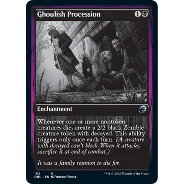 Image for Ghoulish Procession (102) (DBL) - Magic: The Gathering
