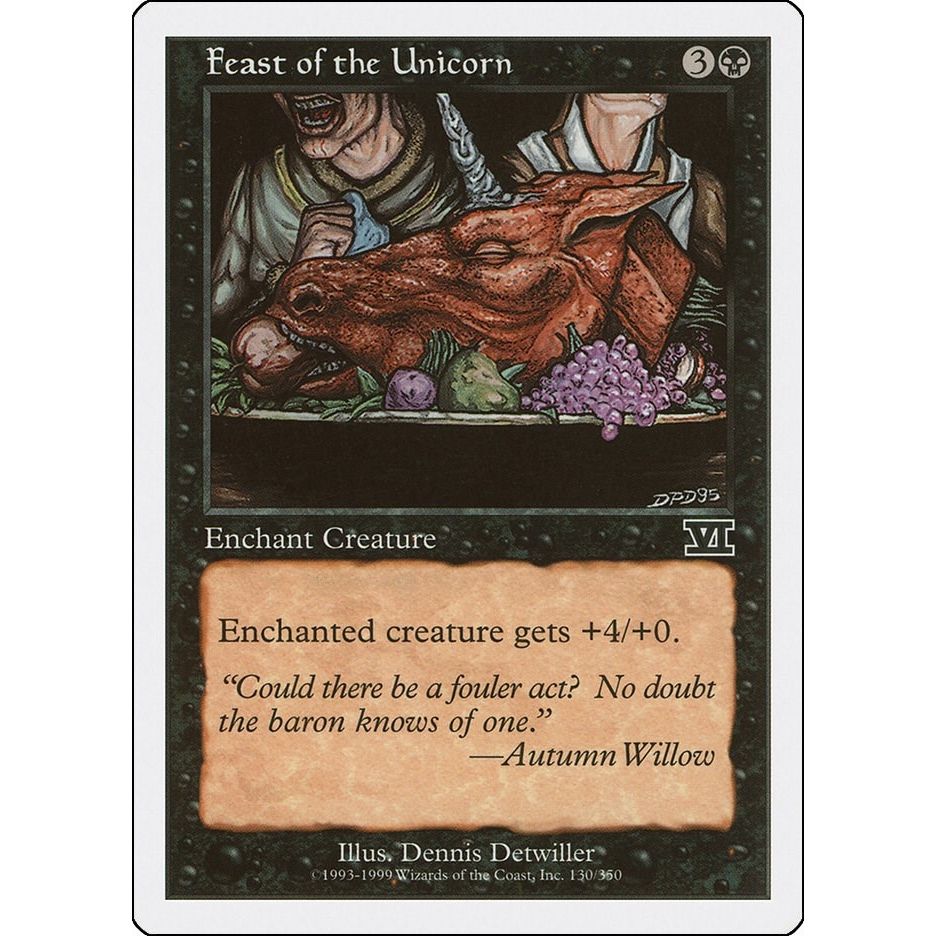 Image for Feast of the Unicorn (130) (6ED) - Magic: The Gathering