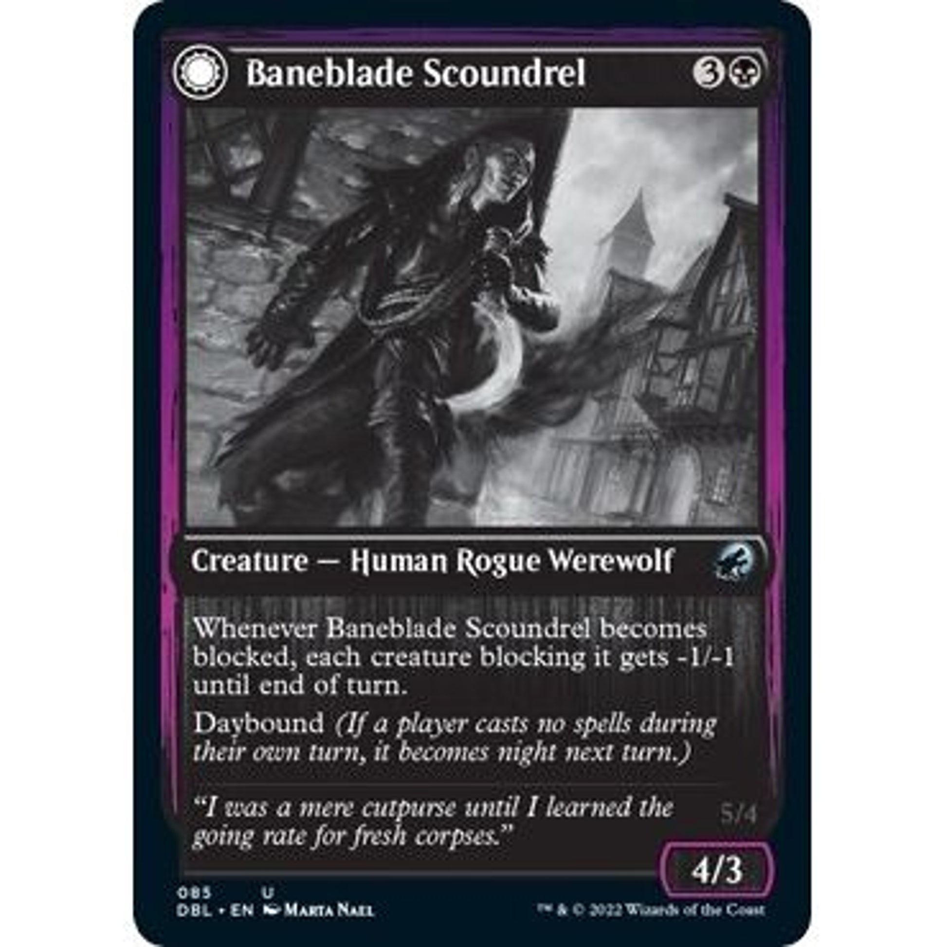 Image for Baneblade Scoundrel (85) (DBL) - Magic: The Gathering