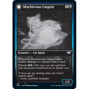 Image for Mischievous Catgeist (336) (DBL) - Magic: The Gathering