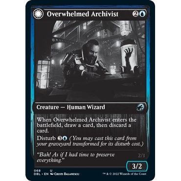 Image for Overwhelmed Archivist (68) (DBL) - Magic: The Gathering