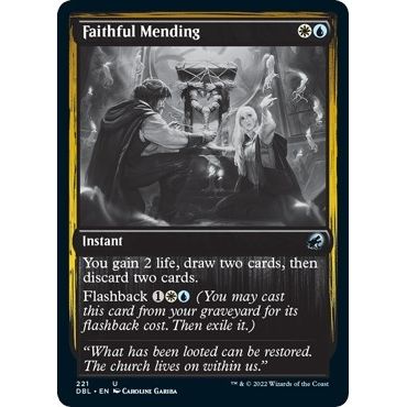 Image for Faithful Mending (221) (DBL) - Magic: The Gathering