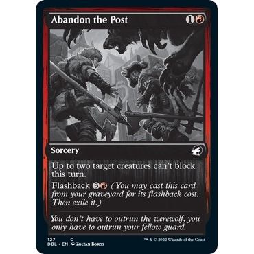 Image for Abandon the Post (127) (DBL) - Magic: The Gathering