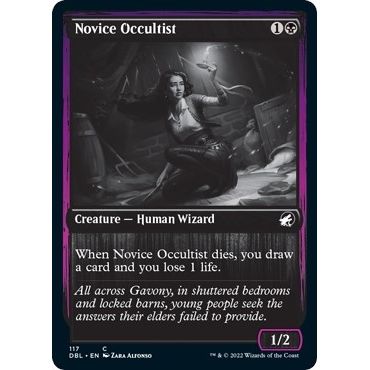 Image for Novice Occultist (117) (DBL) - Magic: The Gathering