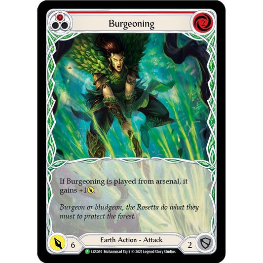 Image for Burgeoning (Red) - LGS069 (LGS069) (PR) - Flesh and Blood TCG
