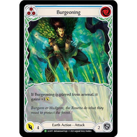 Image for Burgeoning (Blue) - LGS071 (LGS071) (PR) - Flesh and Blood TCG