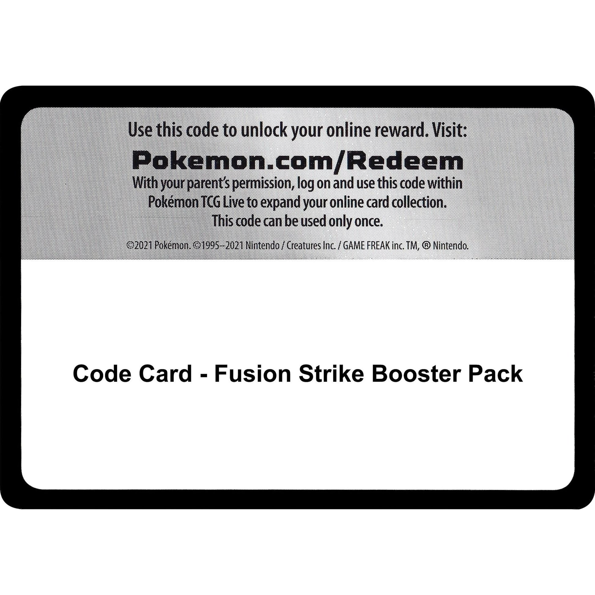 Image for Code Card - Fusion Strike Booster Pack (SWSH08) - Pokemon