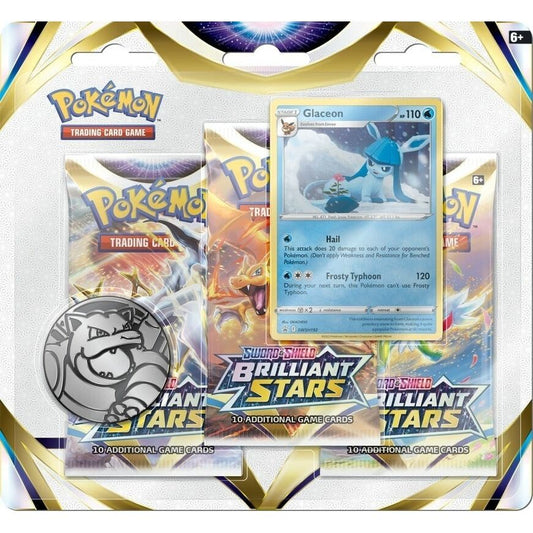 Image for Brilliant Stars 3 Pack Blister [Glaceon] - Pokemon