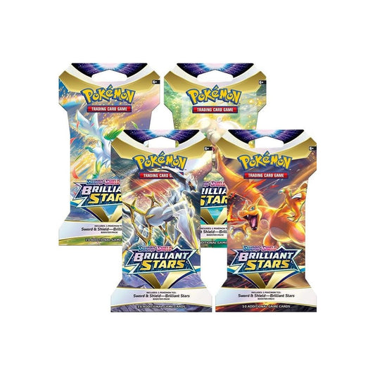 Image for Brilliant Stars Sleeved Booster Pack Art Bundle [Set of 4] - Pokemon