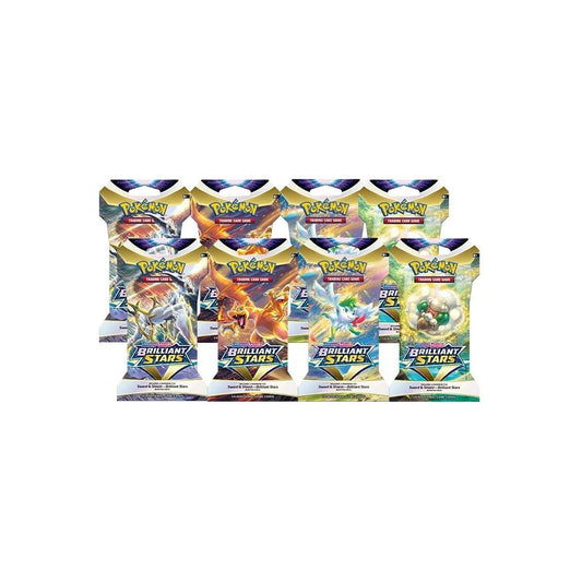 Image for Brilliant Stars Sleeved Booster Pack Bundle [Set of 8] - Pokemon