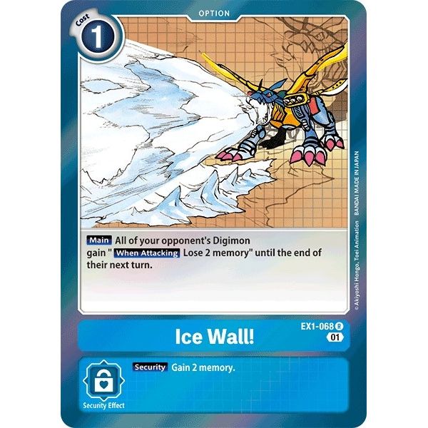 Image for Ice Wall! (EX1-068 R) (EX01) - Digimon Card Game