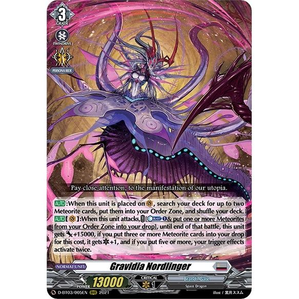 Image for Gravidia Nordlinger (D-BT03/005EN) (D-BT03) - Cardfight Vanguard