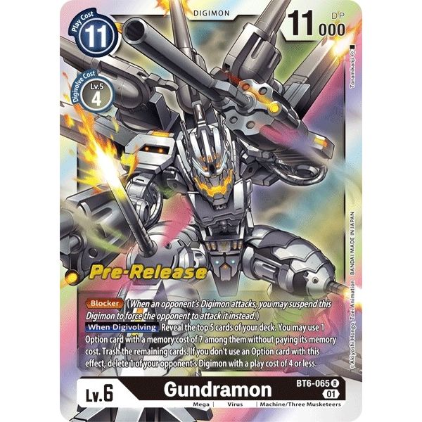 Image for Gundramon (BT6-065 R) (BT06_PR) - Digimon Card Game
