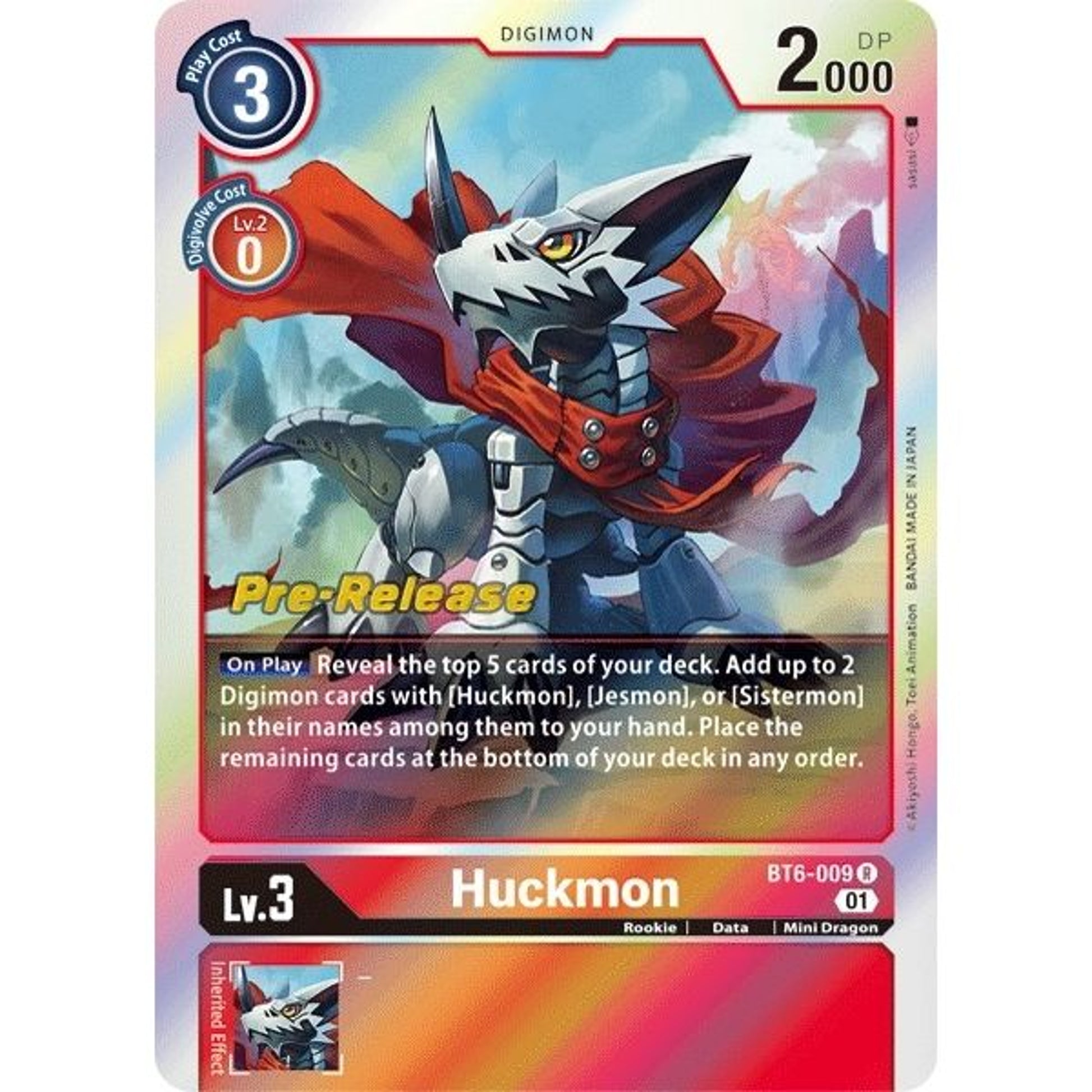 Image for Huckmon (BT6-009 R) (BT06_PR) - Digimon Card Game