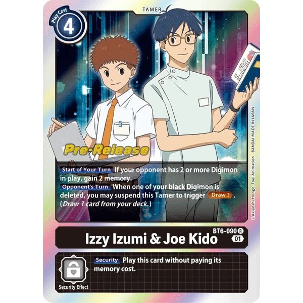 Image for Izzy Izumi & Joe Kido (BT6-090 R) (BT06_PR) - Digimon Card Game