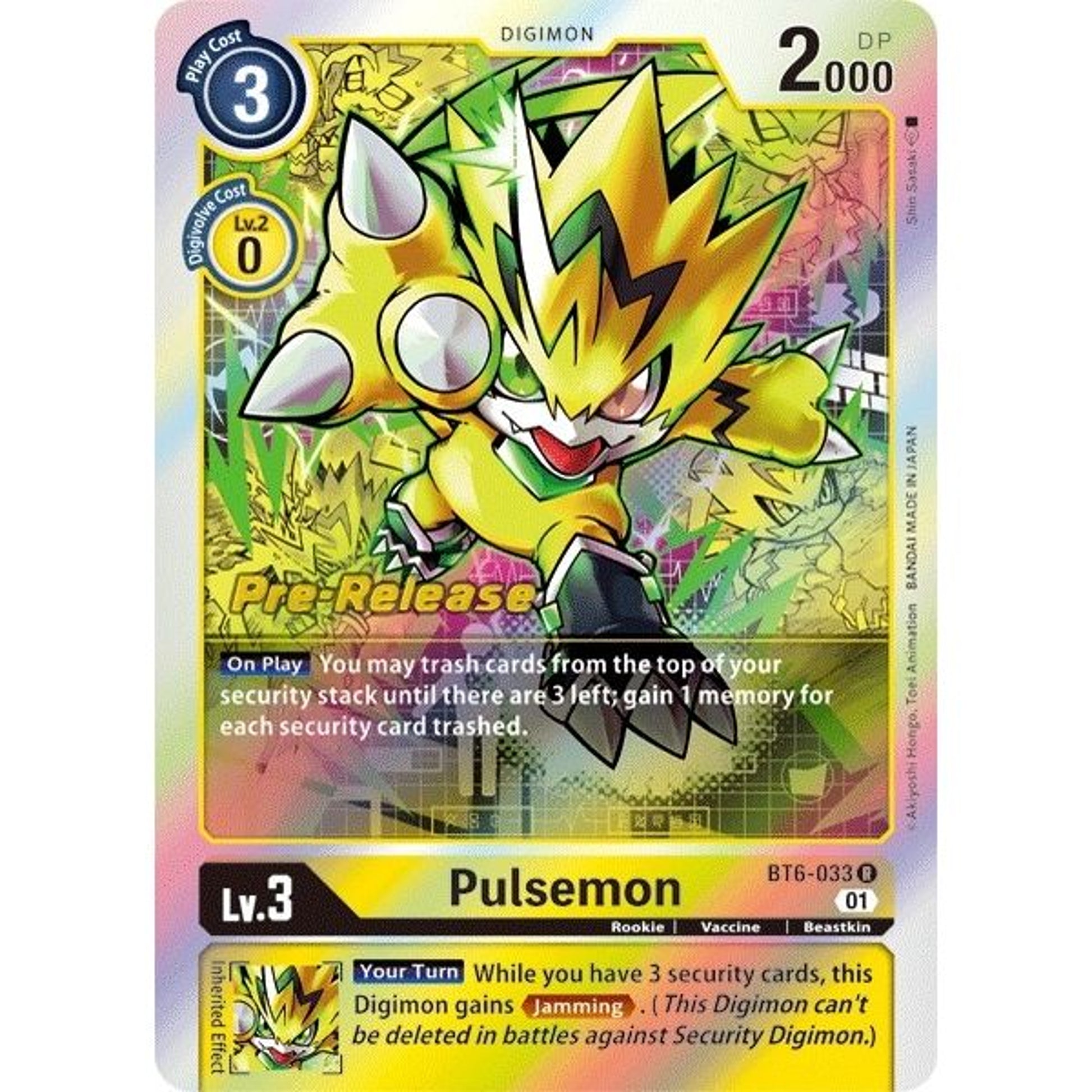 Image for Pulsemon (BT6-033 R) (BT06_PR) - Digimon Card Game