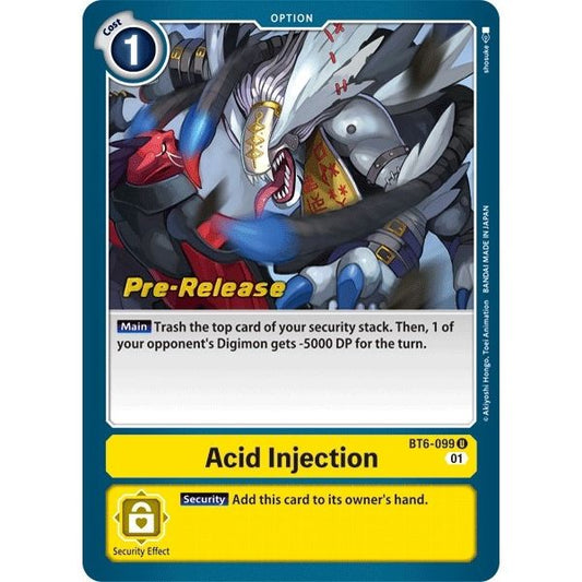 Image for Acid Injection (BT6-099 U) (BT06_PR) - Digimon Card Game