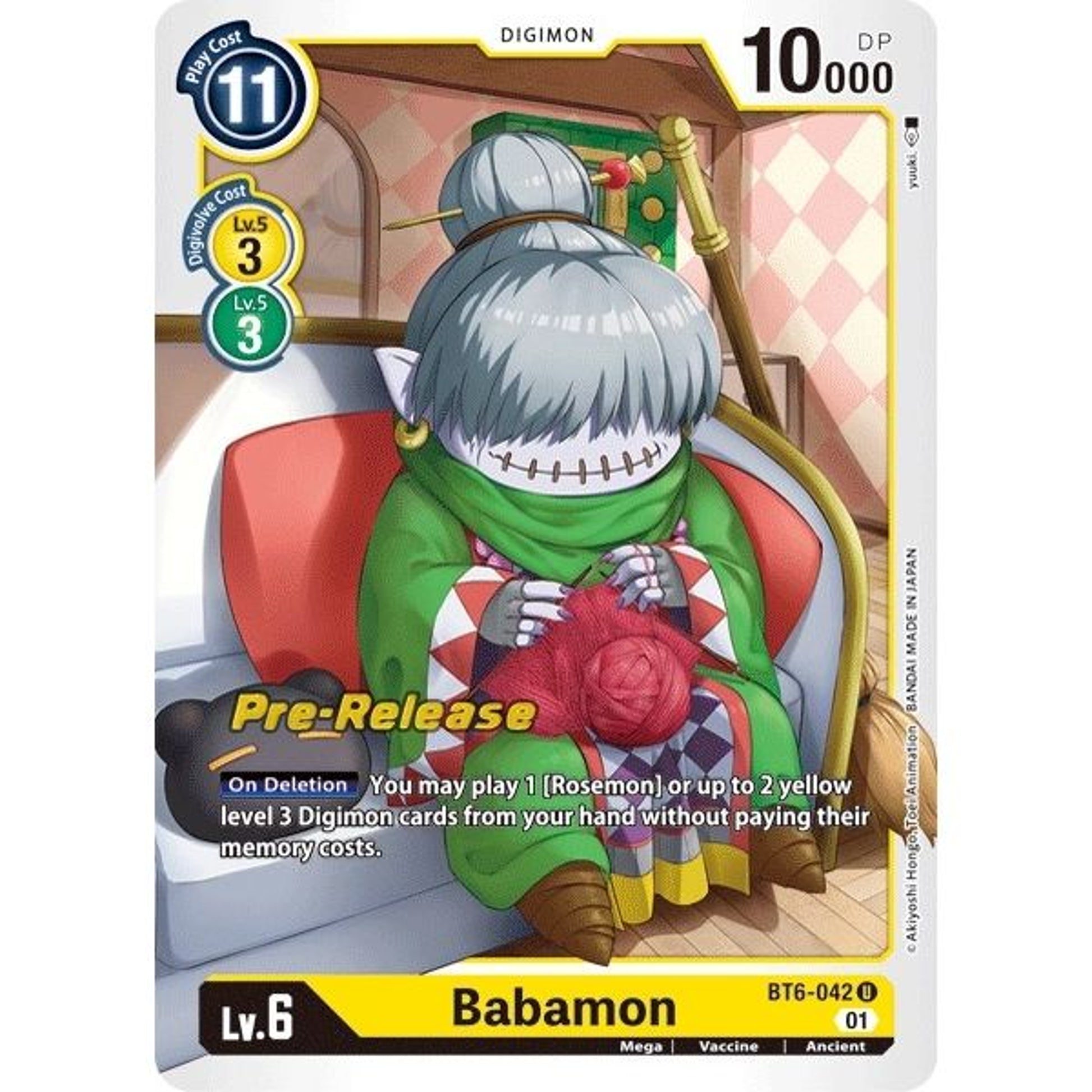 Image for Babamon (BT6-042 U) (BT06_PR) - Digimon Card Game
