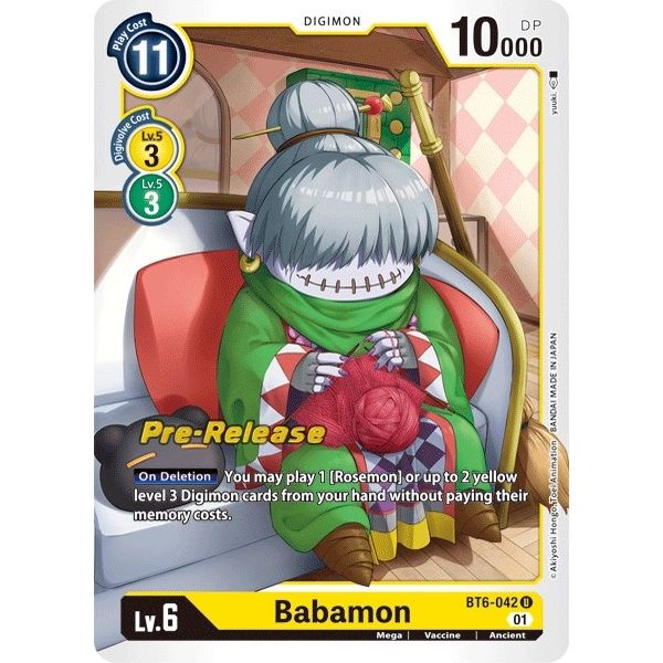 Image for Babamon (BT6-042 U) (BT06_PR) - Digimon Card Game