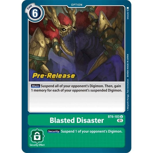Image for Blasted Disaster (BT6-103 U) (BT06_PR) - Digimon Card Game