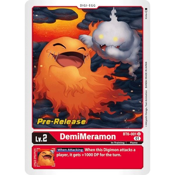 Image for DemiMeramon (BT6-001 U) (BT06_PR) - Digimon Card Game