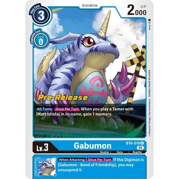 Image for Gabumon (BT6-019 U) (BT06_PR) - Digimon Card Game