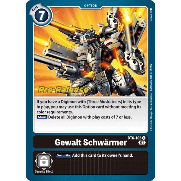 Image for Gewalt Schwarmer (BT6-105 U) (BT06_PR) - Digimon Card Game