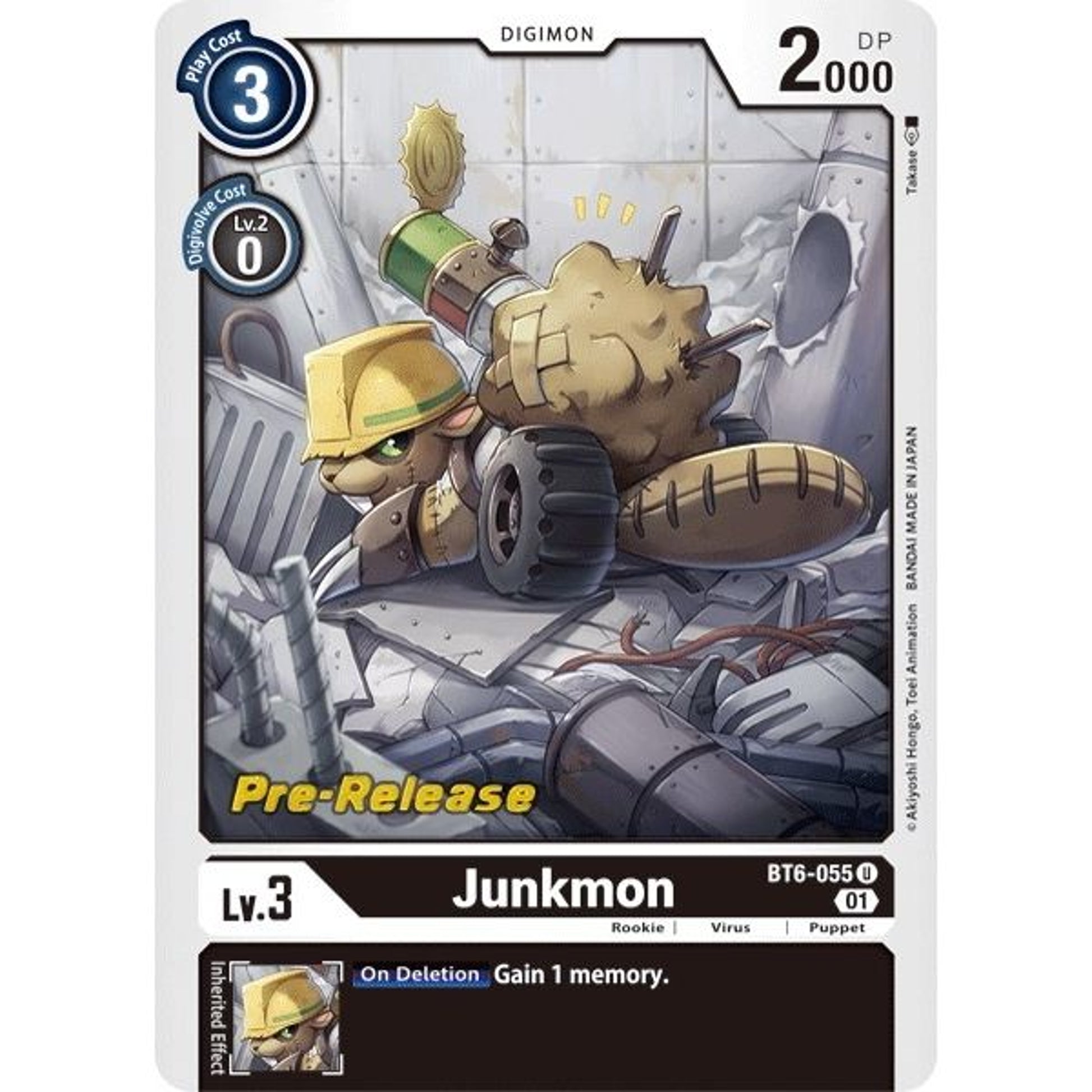 Image for Junkmon (BT6-055 U) (BT06_PR) - Digimon Card Game