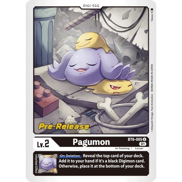 Image for Pagumon (BT6-005 U) (BT06_PR) - Digimon Card Game