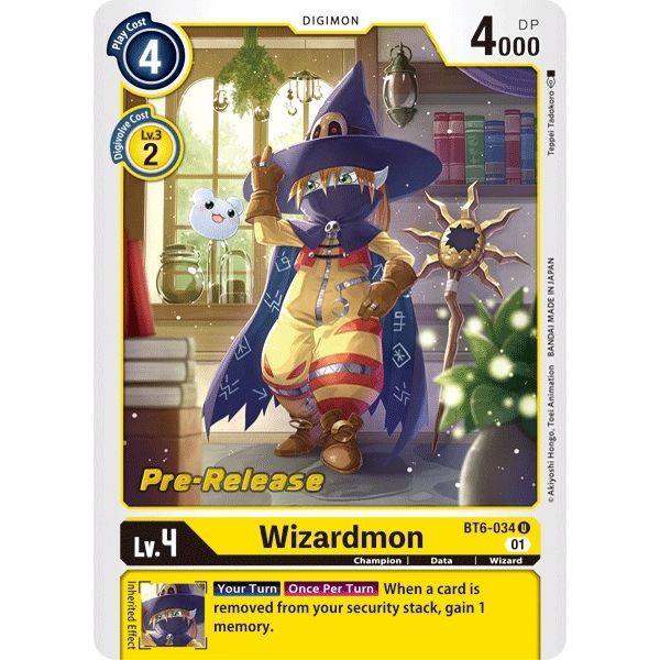 Image for Wizardmon (BT6-034 U) (BT06_PR) - Digimon Card Game