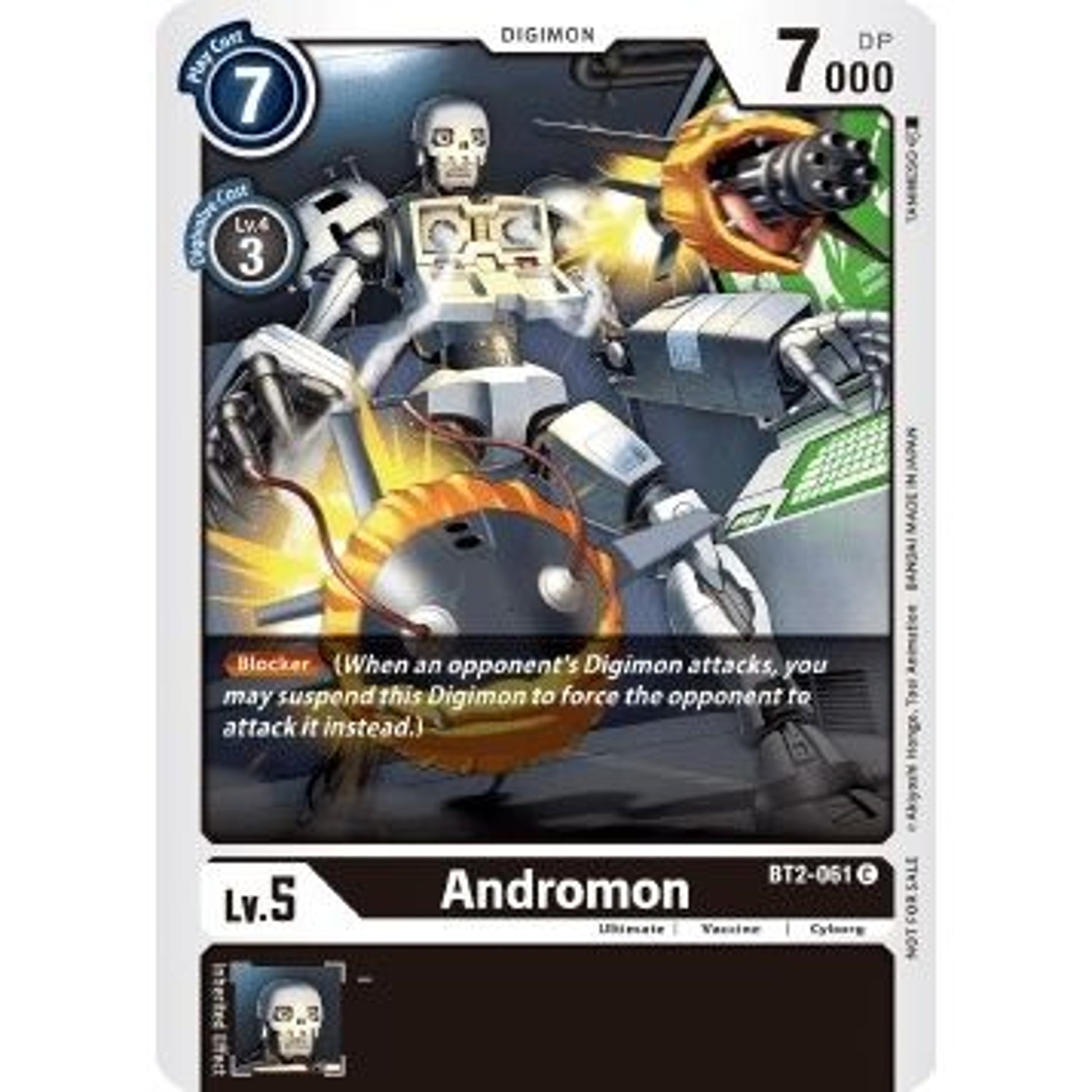 Image for Andromon (Double Diamond Pre-Release) (BT2-061 C) (BT01-03A) - Digimon Card Game