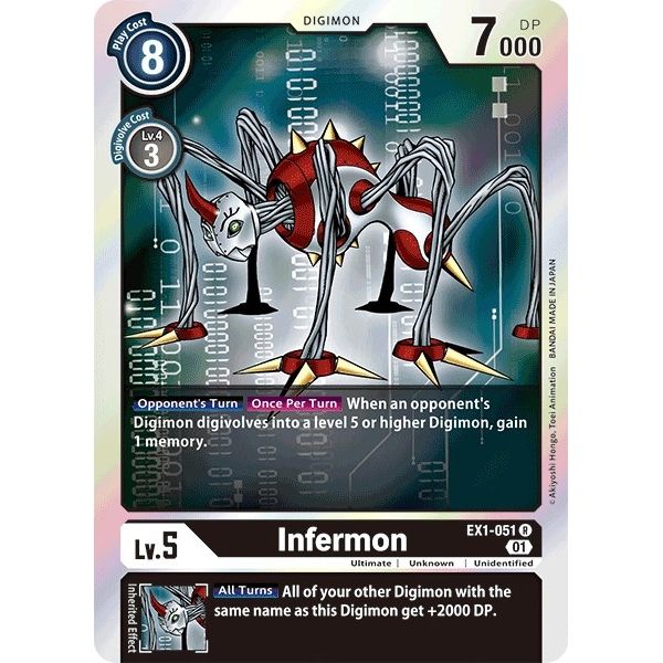 Image for Infermon (EX1-051 R) (EX01) - Digimon Card Game