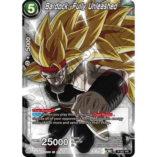 Image for Bardock, Fully Unleashed (P-067) (MB-01) - Dragon Ball Super: Masters