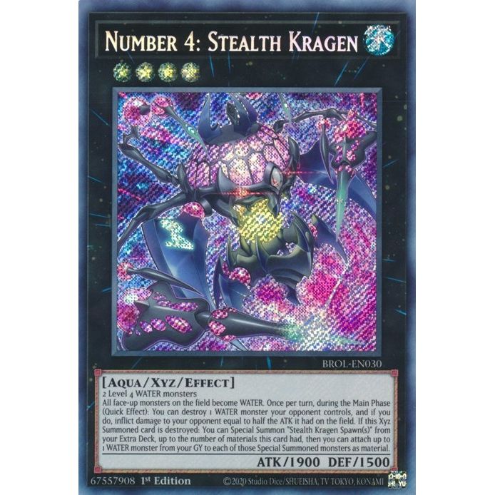 Image for Number 4: Stealth Kragen (BROL-EN030) (BROL) - YuGiOh