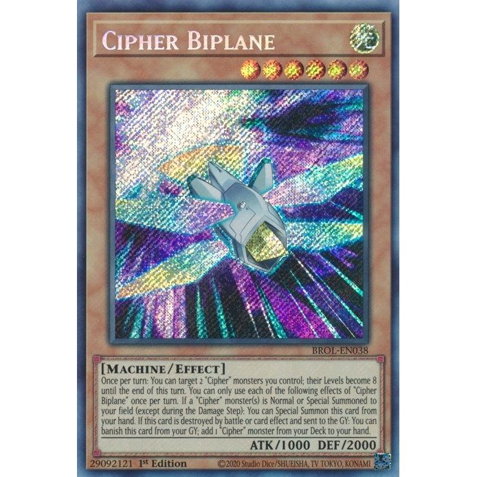 Image for Cipher Biplane (BROL-EN038) (BROL) - YuGiOh