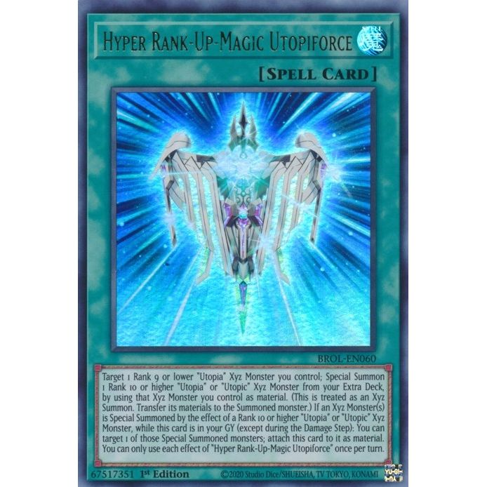 Image for Hyper Rank-Up-Magic Utopiforce (BROL-EN060) (BROL) - YuGiOh