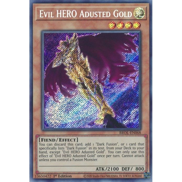Image for Evil HERO Adusted Gold (BROL-EN068) (BROL) - YuGiOh