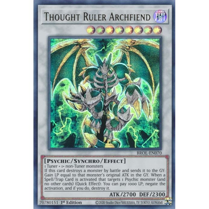 Image for Thought Ruler Archfiend (BROL-EN070) (BROL) - YuGiOh