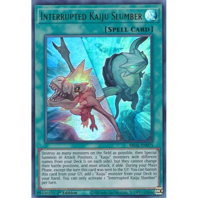 Image for Interrupted Kaiju Slumber (BROL-EN075) (BROL) - YuGiOh