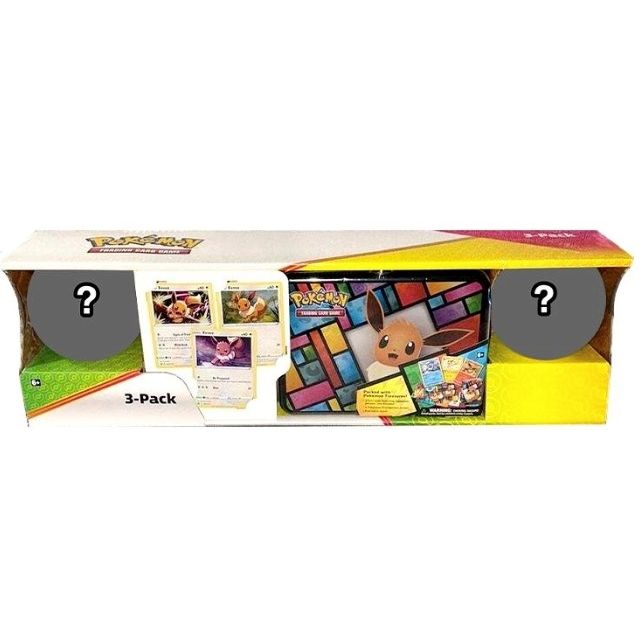 Image for Costco Pokemon Collector 3-Pack: Eevee Treasure Chest + 2 Poke Ball Tins - Pokemon