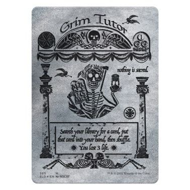 Image for Grim Tutor (Silver Laminate) (365) (SLD) - Magic: The Gathering