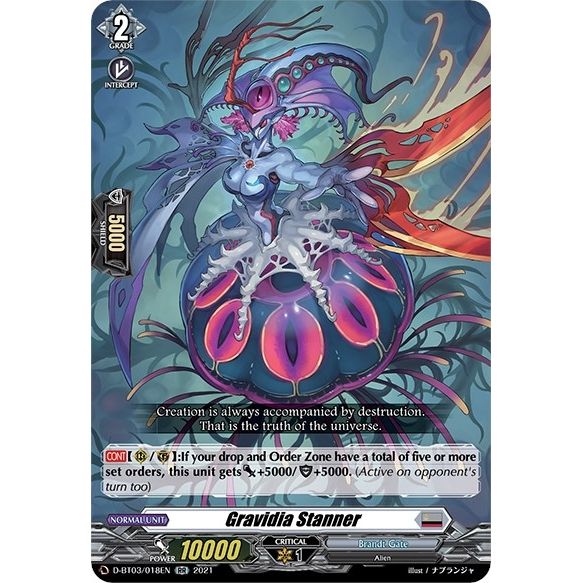 Image for Gravidia Stanner (D-BT03/018EN) (D-BT03) - Cardfight Vanguard