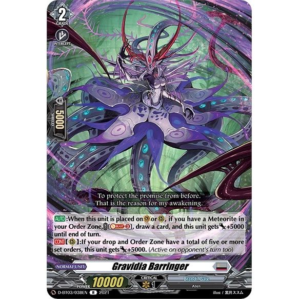 Image for Gravidia Barringer (D-BT03/038EN) (D-BT03) - Cardfight Vanguard