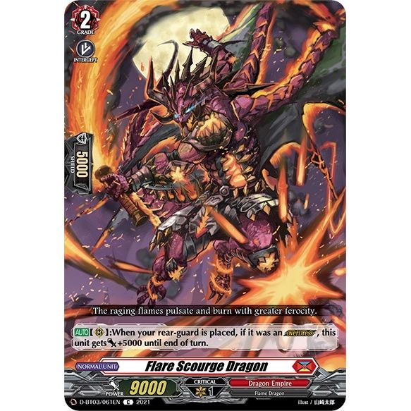 Image for Flare Scourge Dragon (D-BT03/061EN) (D-BT03) - Cardfight Vanguard