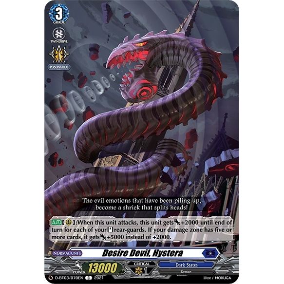 Image for Desire Devil, Hystera (D-BT03/070EN) (D-BT03) - Cardfight Vanguard