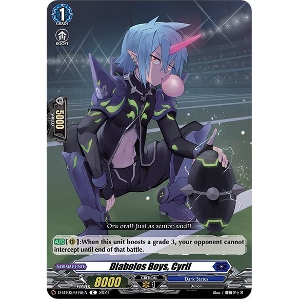 Image for Diabolos Boys, Cyril (D-BT03/076EN) (D-BT03) - Cardfight Vanguard